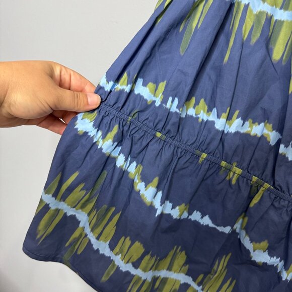 RICHER POORER stella cotton tank in blue ripple print size XL - Picture 2 of 9